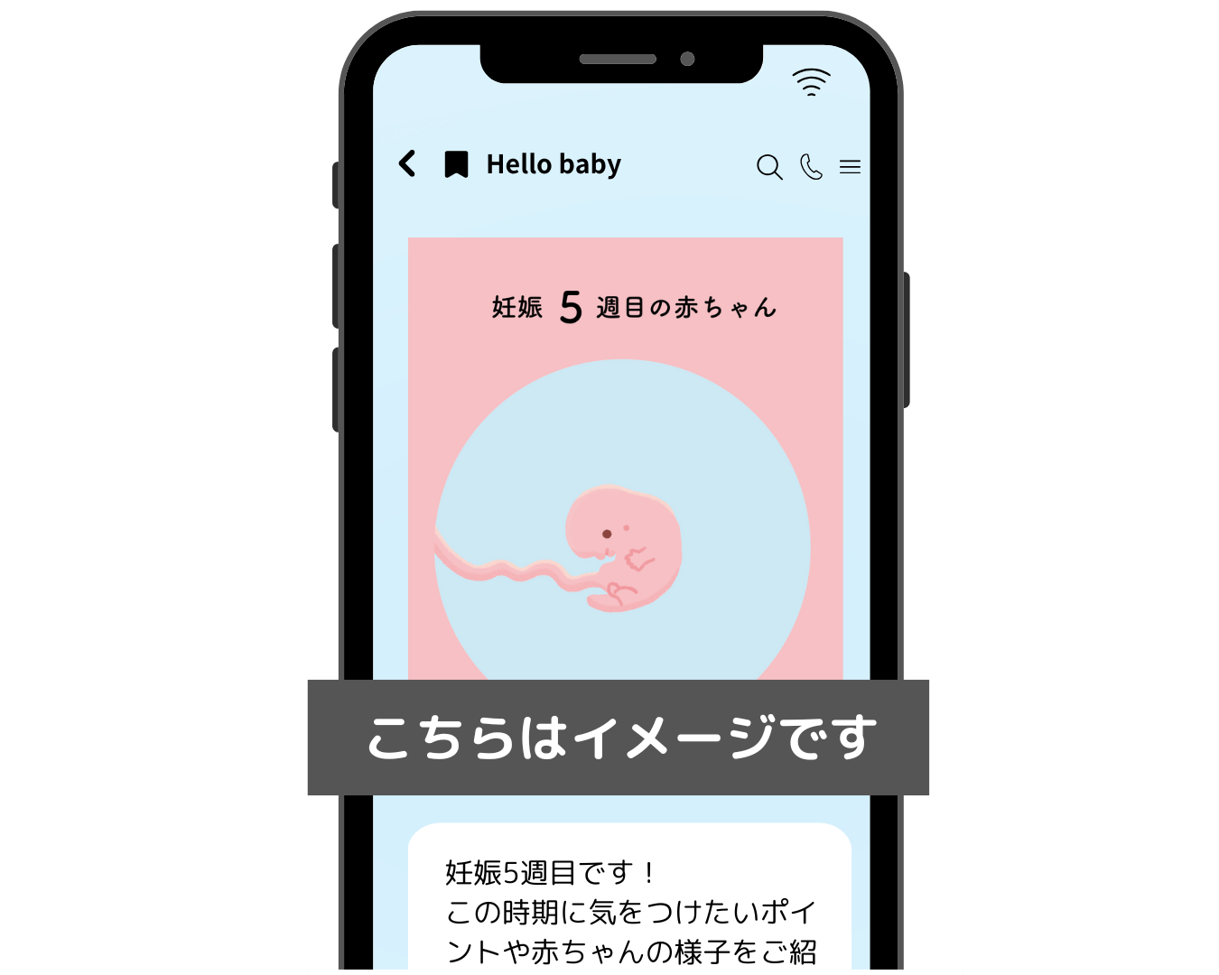 妊娠週数メッセージ